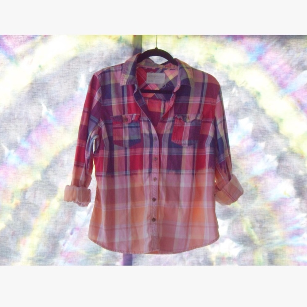 XL reverse dip dyed Aeropostale flannel shirt